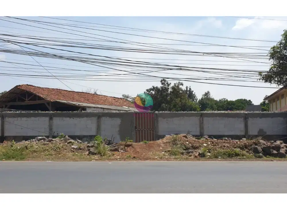 Dijual Tanah Rata Siap Bangun Bentuk Kotak Lokasi Paling Strategis di Pinggir Jl. Raya Cileungsi