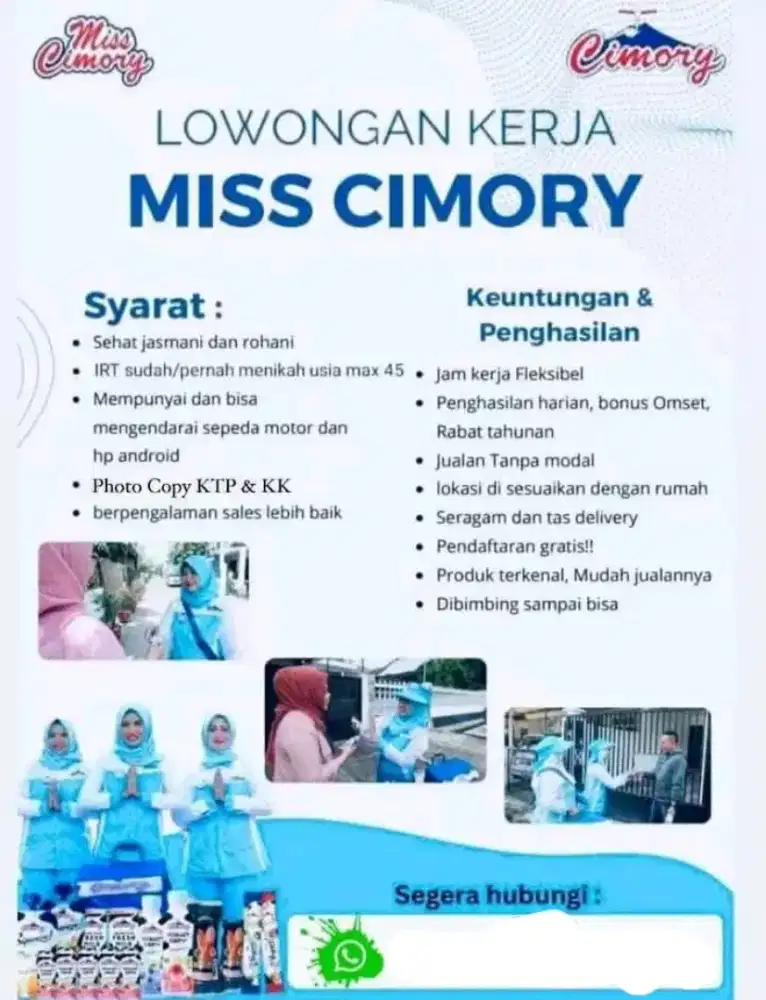 Lowongan kerja miss cimory