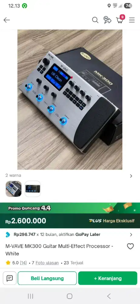 Efek Gitar M-Vave Mk300 Like new 100%