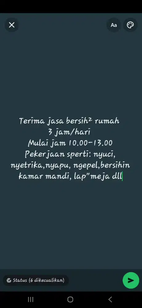 Jasa bersihin rumah mingguan