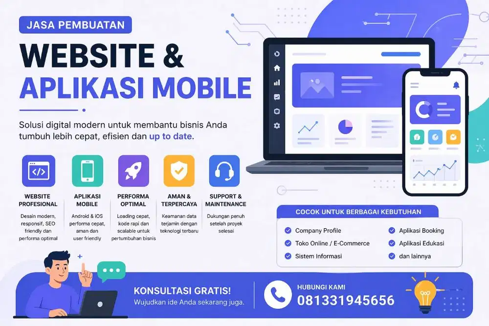 Jasa Pembuatan Website & Mobile Profesional