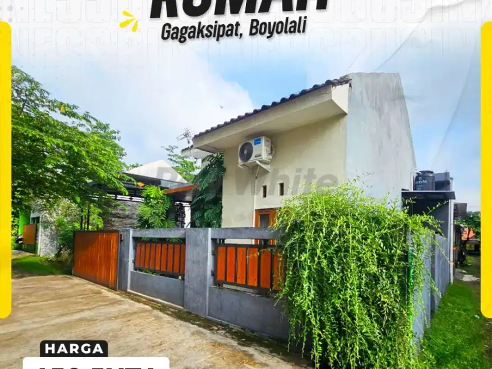 Rumah Minimalis Hook di Gagaksipat Boyolali, Hunian Asri Siap Huni Selangkah ke Bandara & Akses Tol