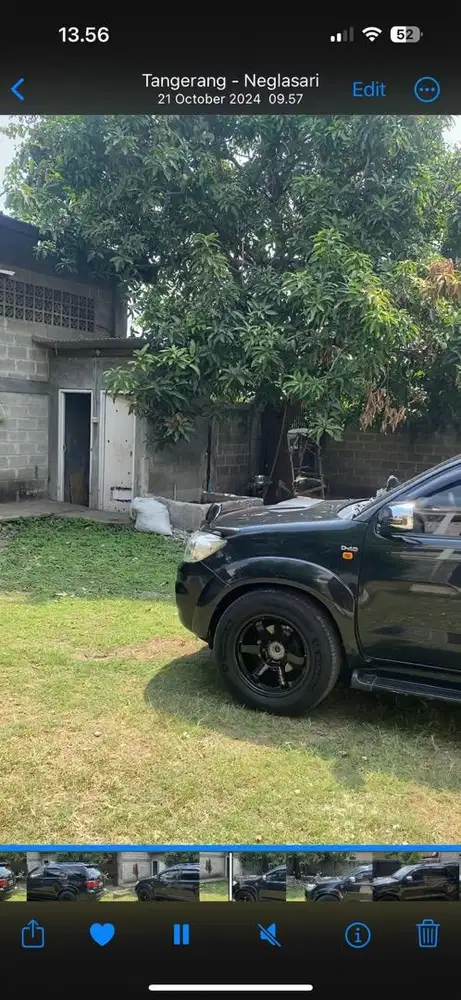 Velg + ban + per cepet + knalpot fortuner 2kd