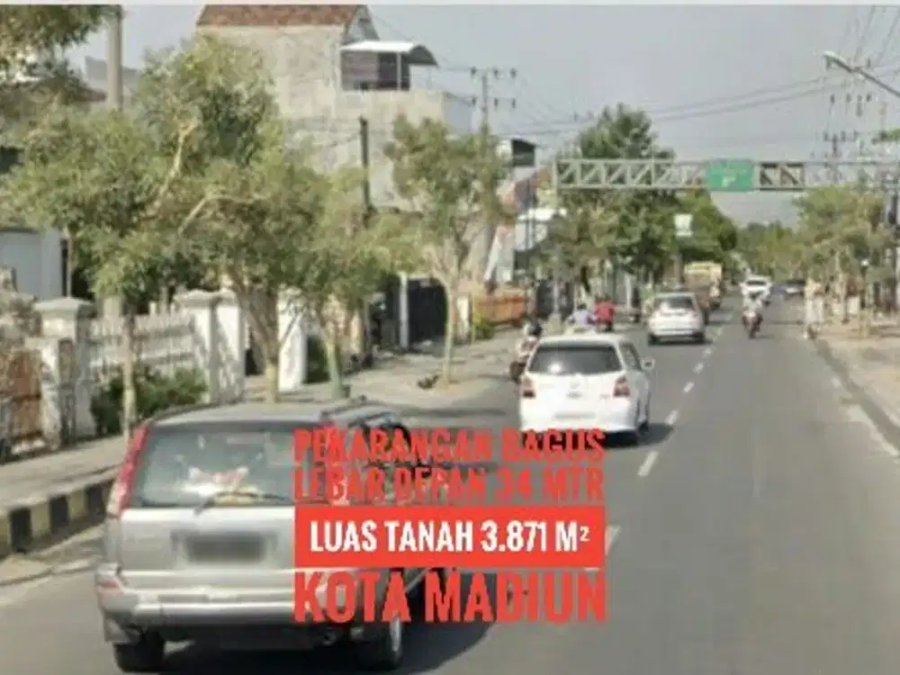 L// Tanah+Bangunan Lama LD 34 mtr, Jl. Setiabudi KOTA MADIUN, Baguss