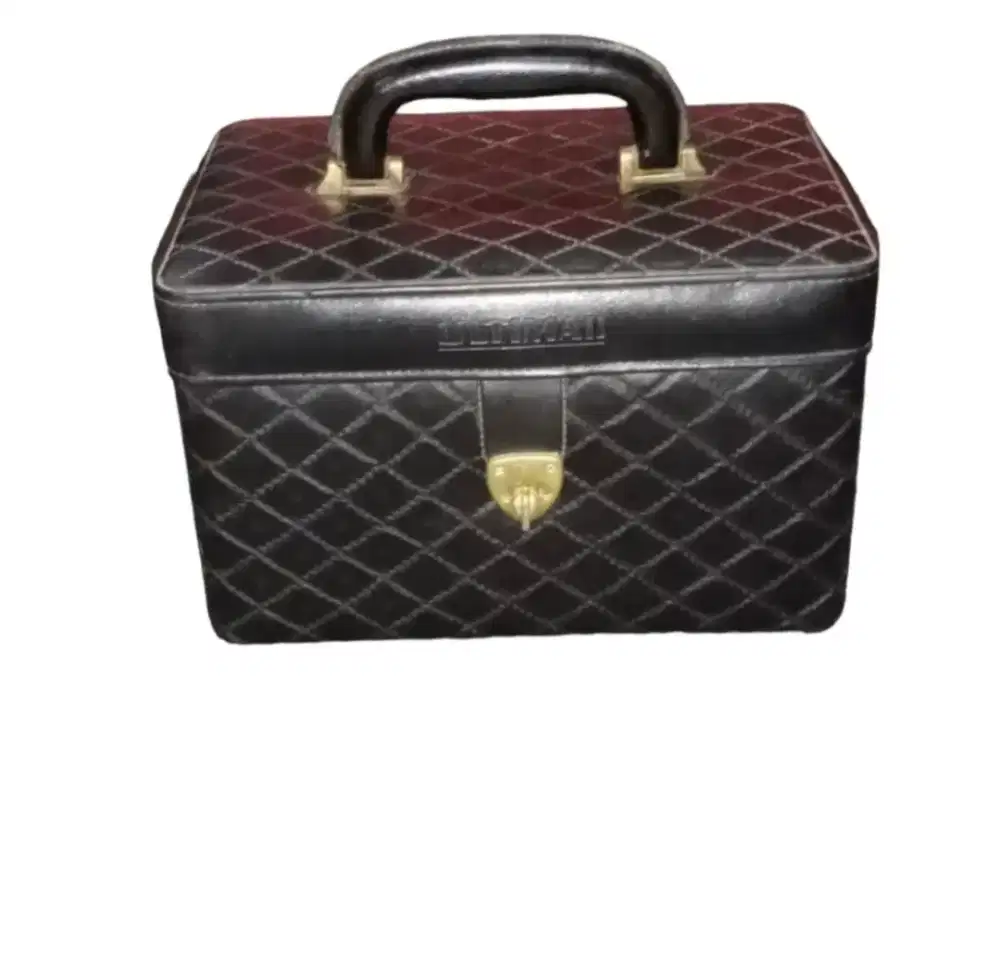 Tas beauty case genuine leather