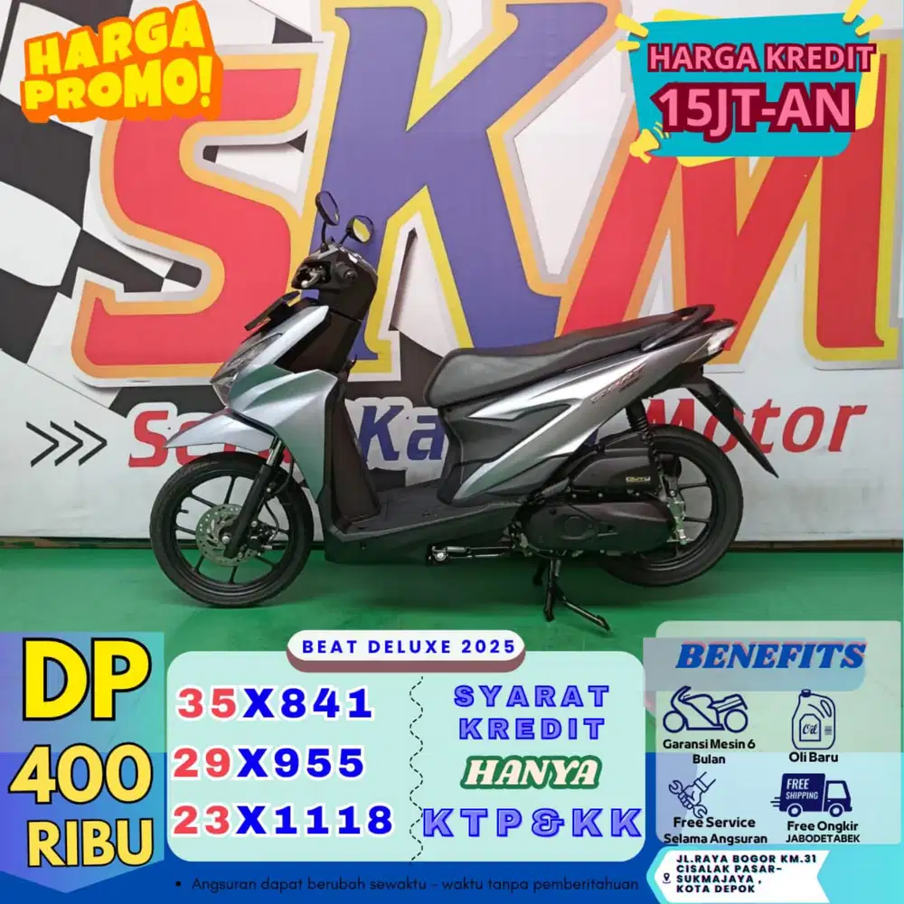 ( beat dlx 2025 DP:400 servis gratis selama angsuran cash credit