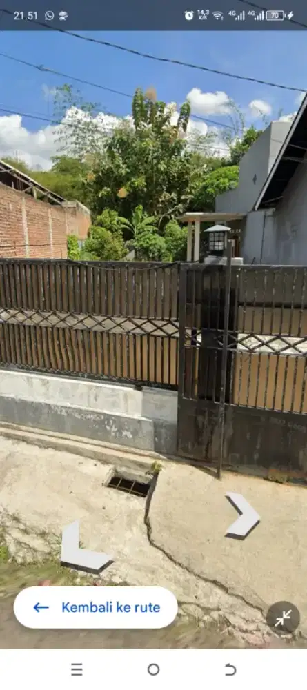 Di jual tanah beserta bangunan