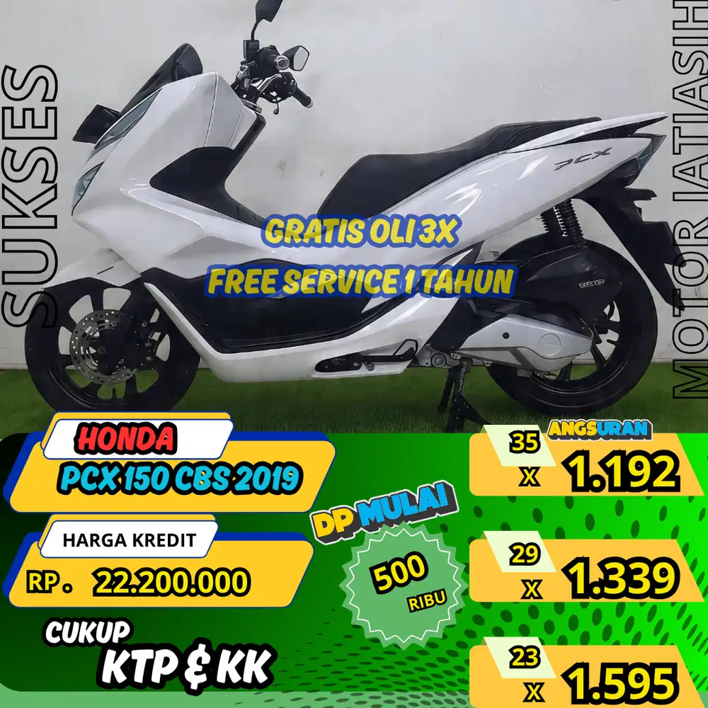HONDA PCX 150 CBS 2019 PASTI ACC DP TERMURAH SYRT KTP&KK (SUKSESMOTOR)