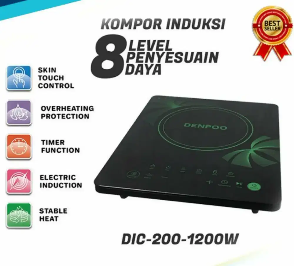Kompor Induksi  DENPOO 200 watt - MURAH - MULUS -  Garansi !