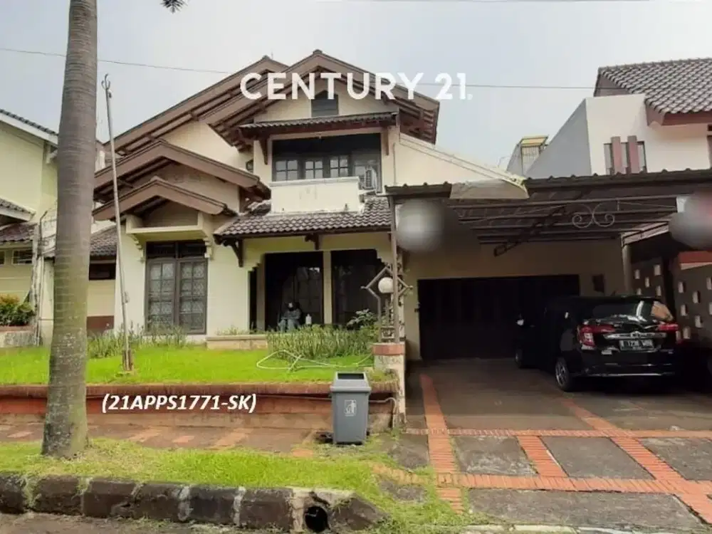 Dijual rumah dengan tanah luas dan halaman belakang luas bisa utk kolam renang di sektor 2 Bintaro Jaya