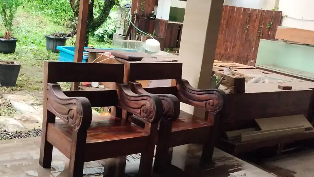 Kursi jati tua full set