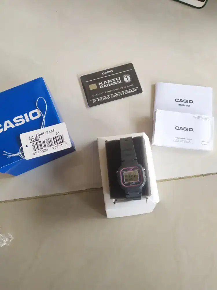 jam tangan casio LA-20WH original second like new