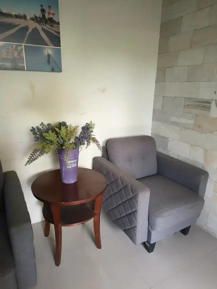 Dijual 1 set Maegan sofa MB 1819 GREY bonus