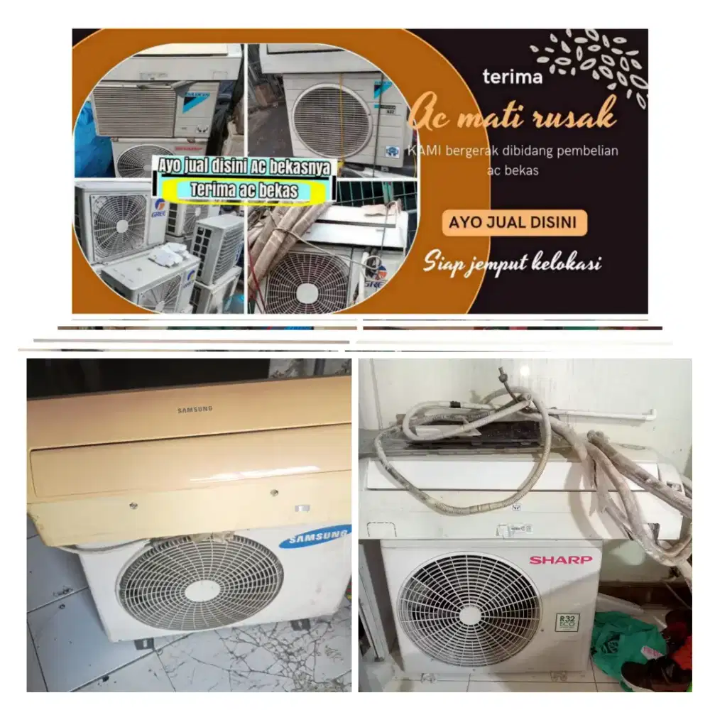 Terima ac bekas rusak