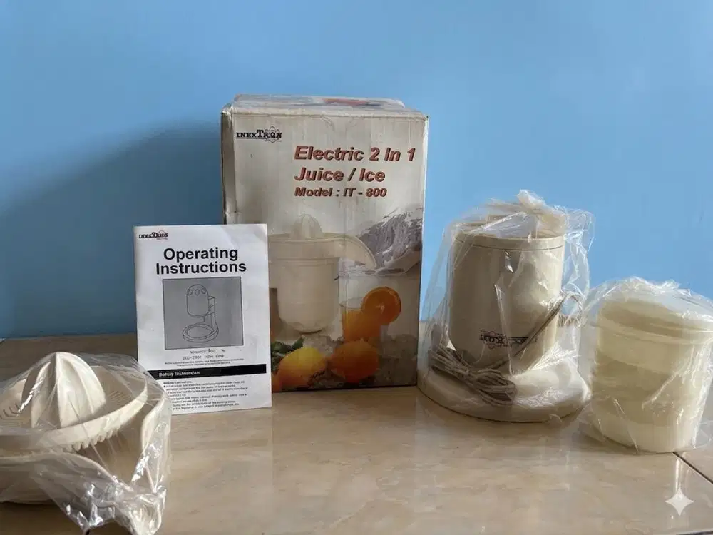 Juicer & Ice Crusher 2in1 Electric Baru