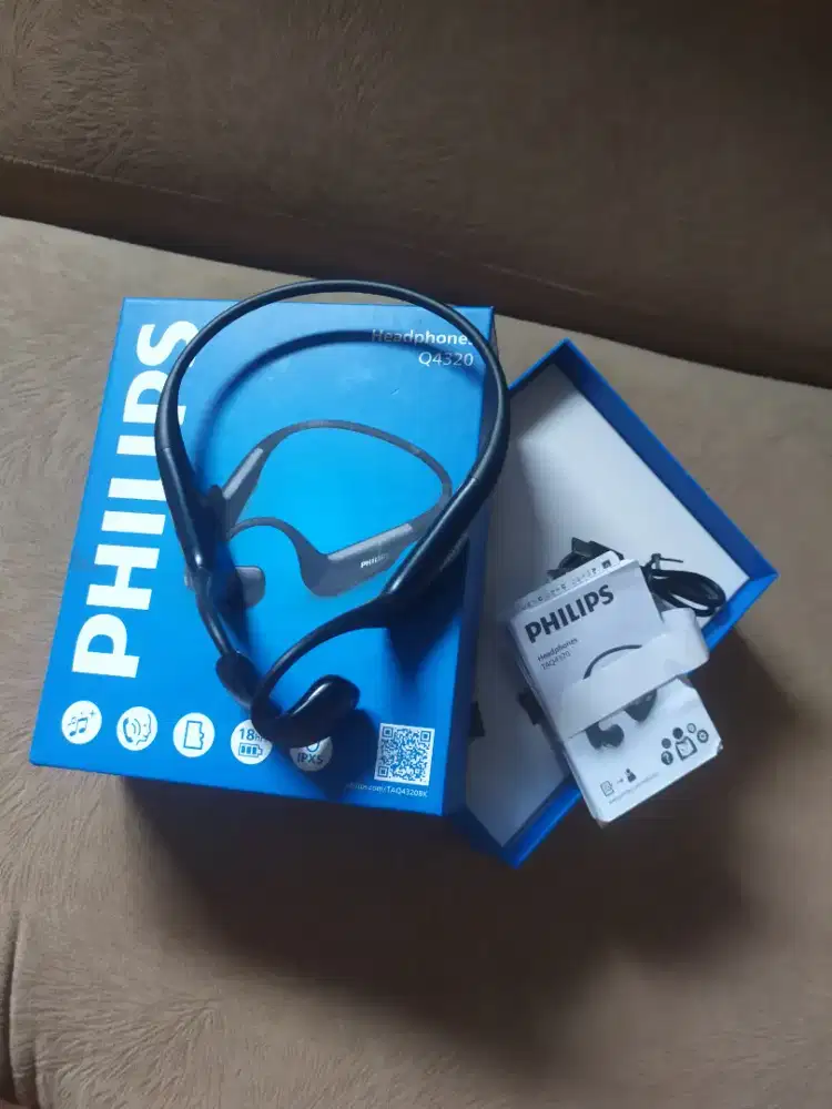 headset bluetooth neckband philips TAQ4320 original second like new
