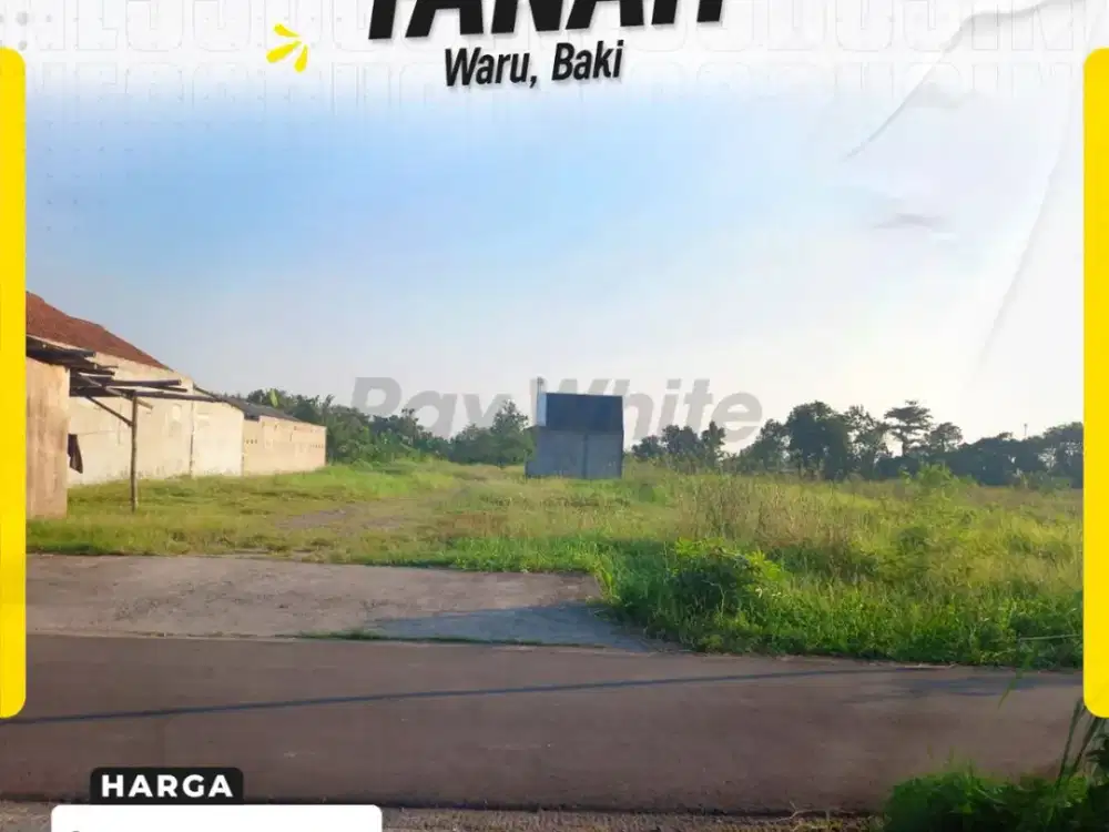 Tanah Strategis 2.403 m² di Waru Baki, Peluang Emas untuk Hunian atau Investasi Dekat Solo Baru