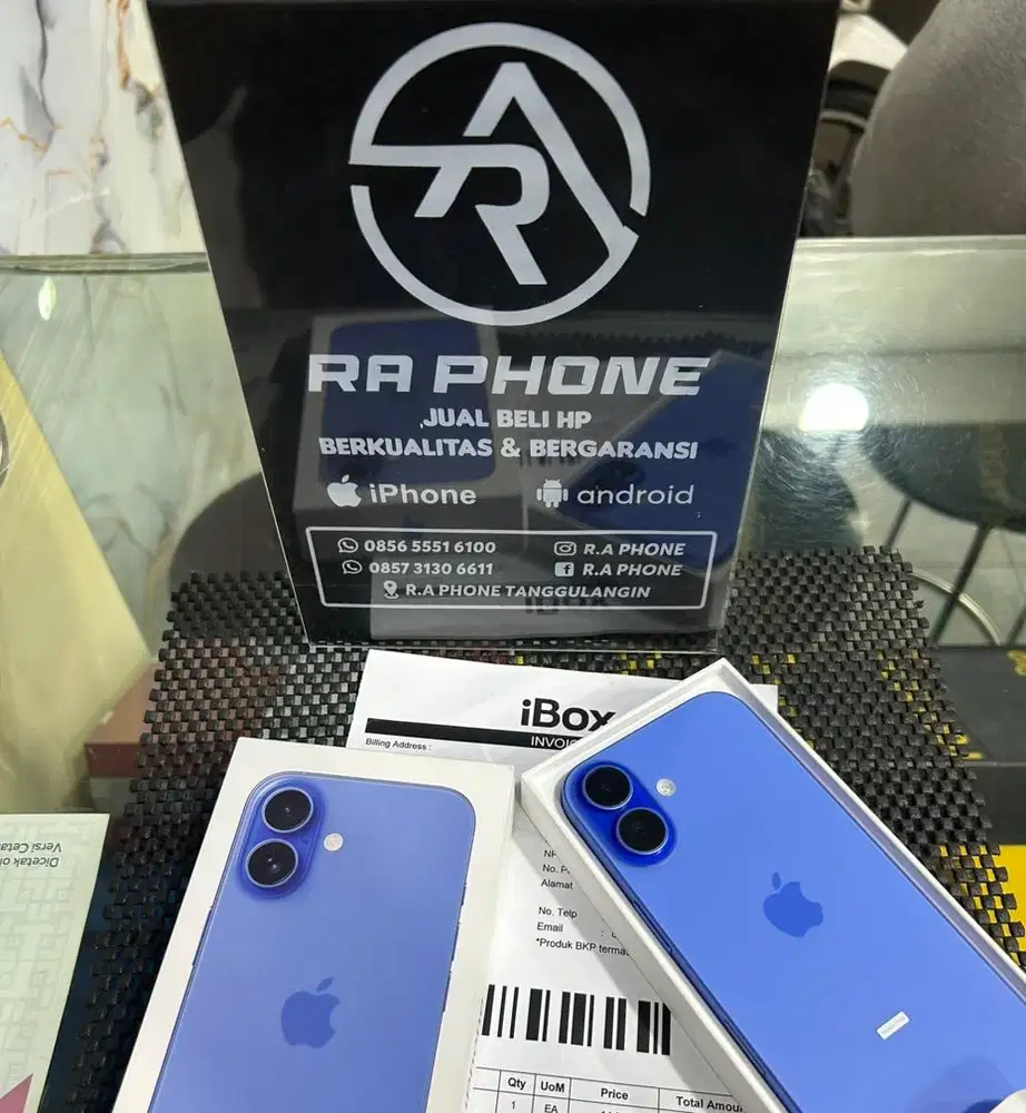 Iphone 16 128GB BARU ( cuma buka dos saja ) GARANSI BELUM JALAN BISA T