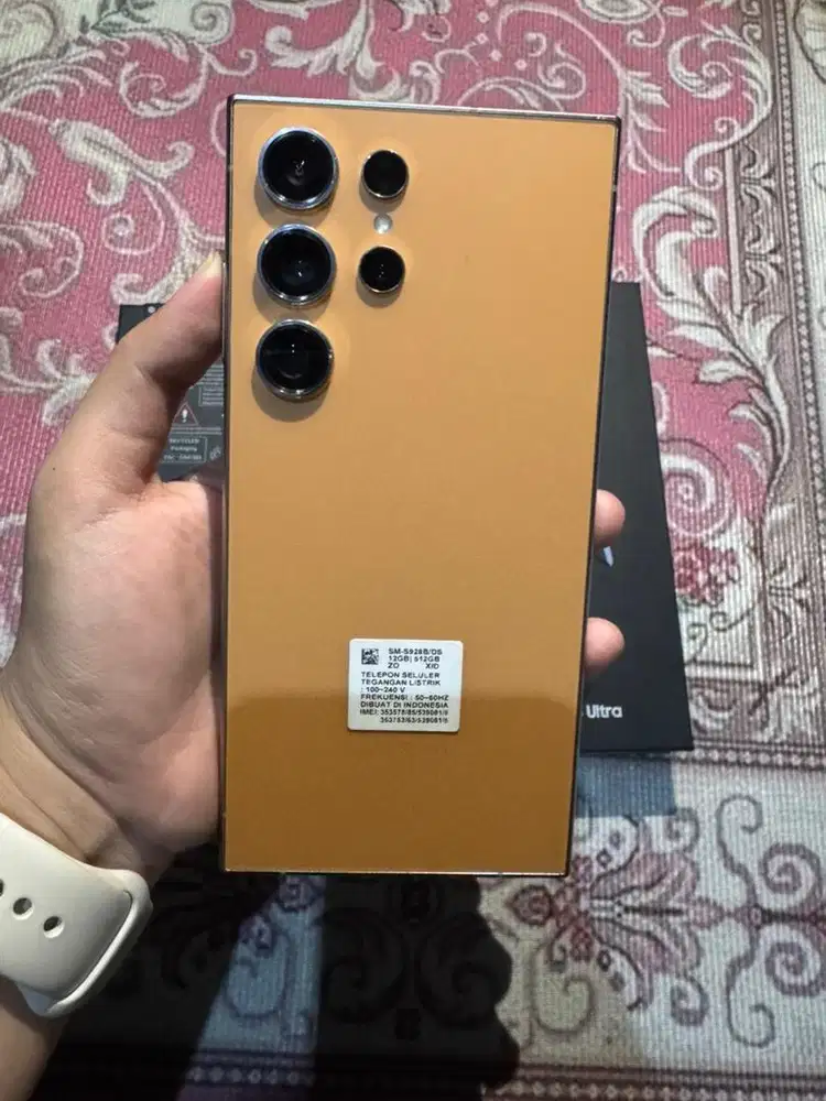 Samsung S24Ultra 12/512 GB Orange Fullset original mulus