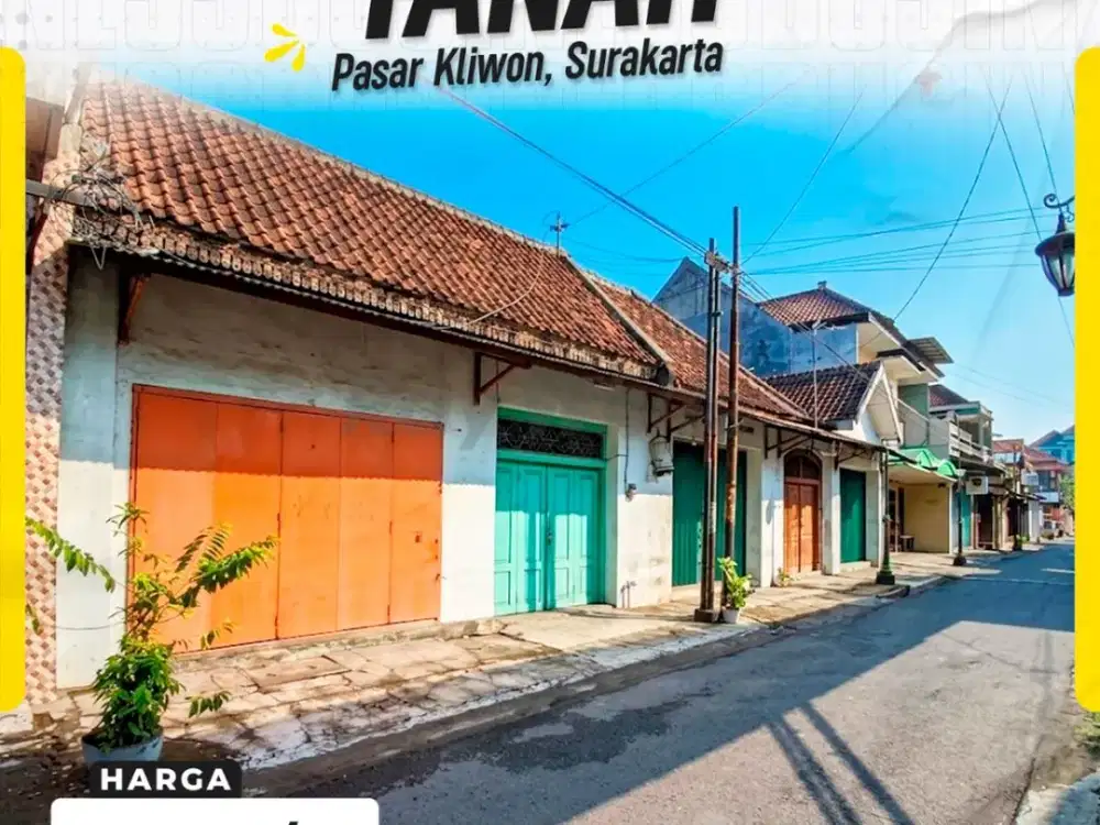 Lahan Komersial Premium di Kauman Solo, Aset Strategis di Pusat Bisnis Tekstil & Wisata Religi