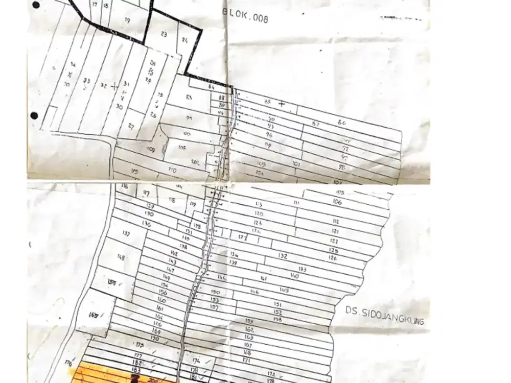 Tanah Dijual Di Raya Bringkang Menganti Gresik