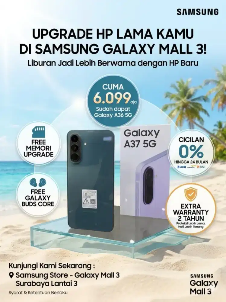 Cara mudah dapat samsung a37 cukup ktp saja