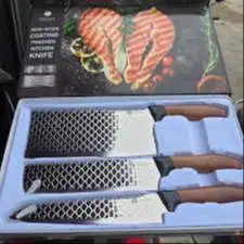 3set pisau merk Pero gagang kayu,150ribu net