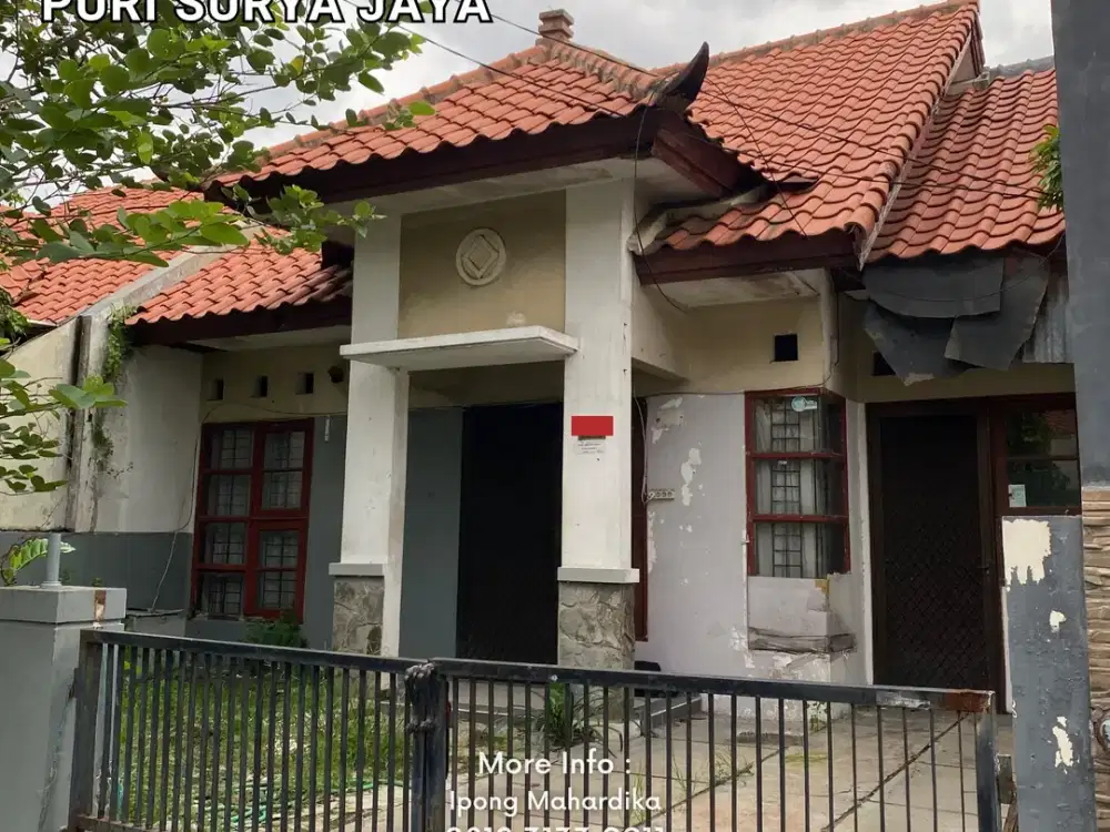 Rumah Puri Surya Jaya Bisa Hadap Utara dan Selatan Gedangan Sidoarjo