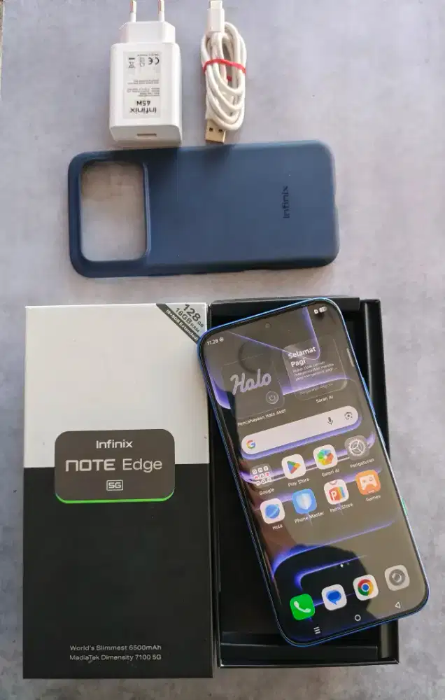 Infinix note edge 5g (8/128) fullset mulus no minus garansi panjang