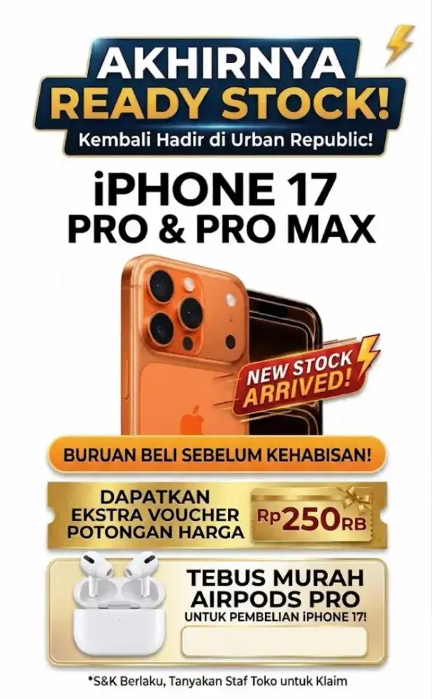 Kredit iPhone 17 promax gratis 2xcicilan