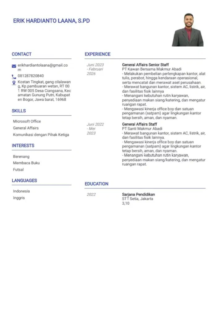 cari pekerjaan driver pribadi