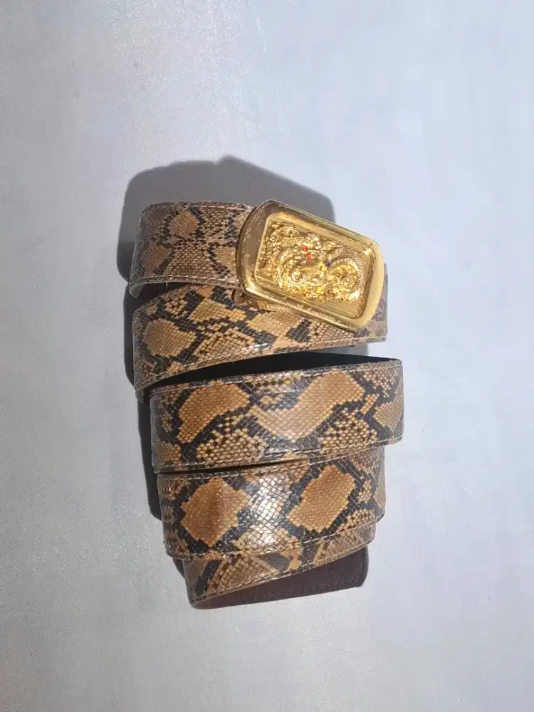 Ikat pinggang Ching feng dragon goldstone panjang 120cm