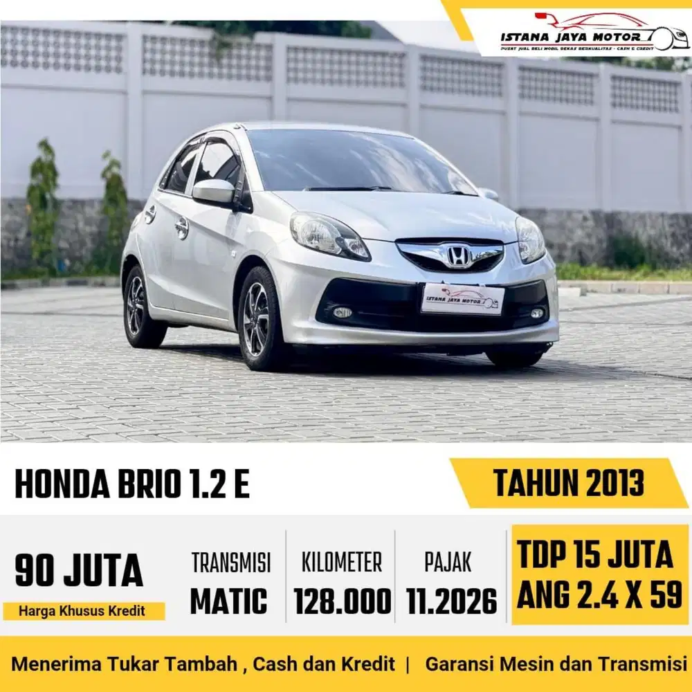 Honda Brio E AT th 2013 #istana jaya motor