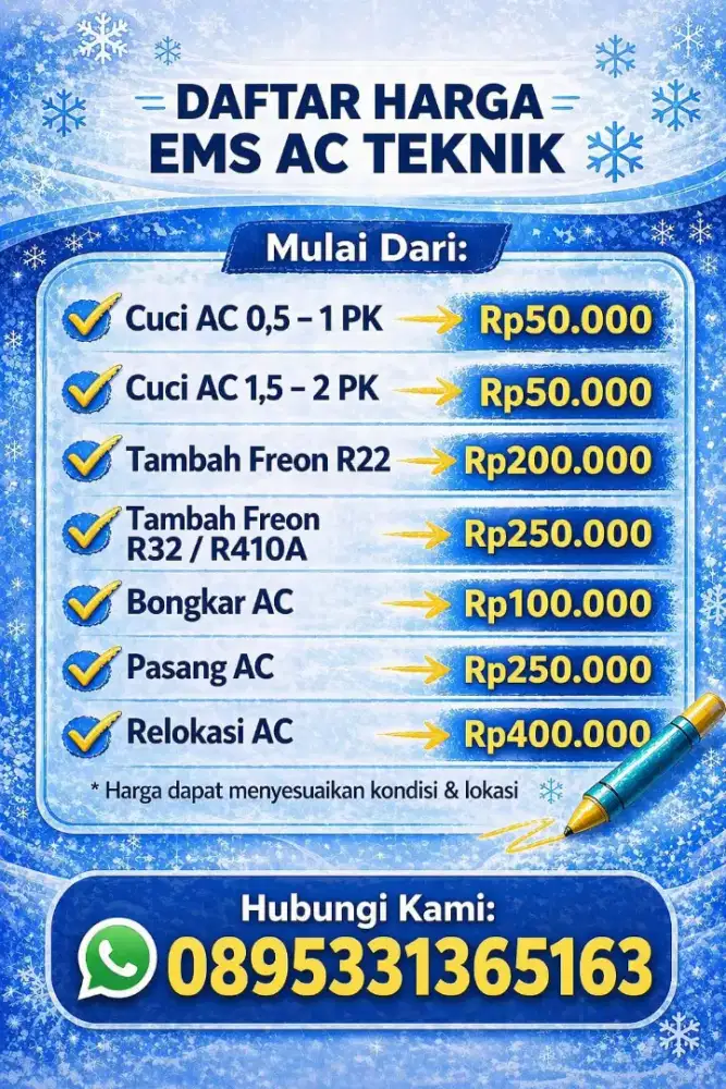 Jasa Service AC Jabodetabek