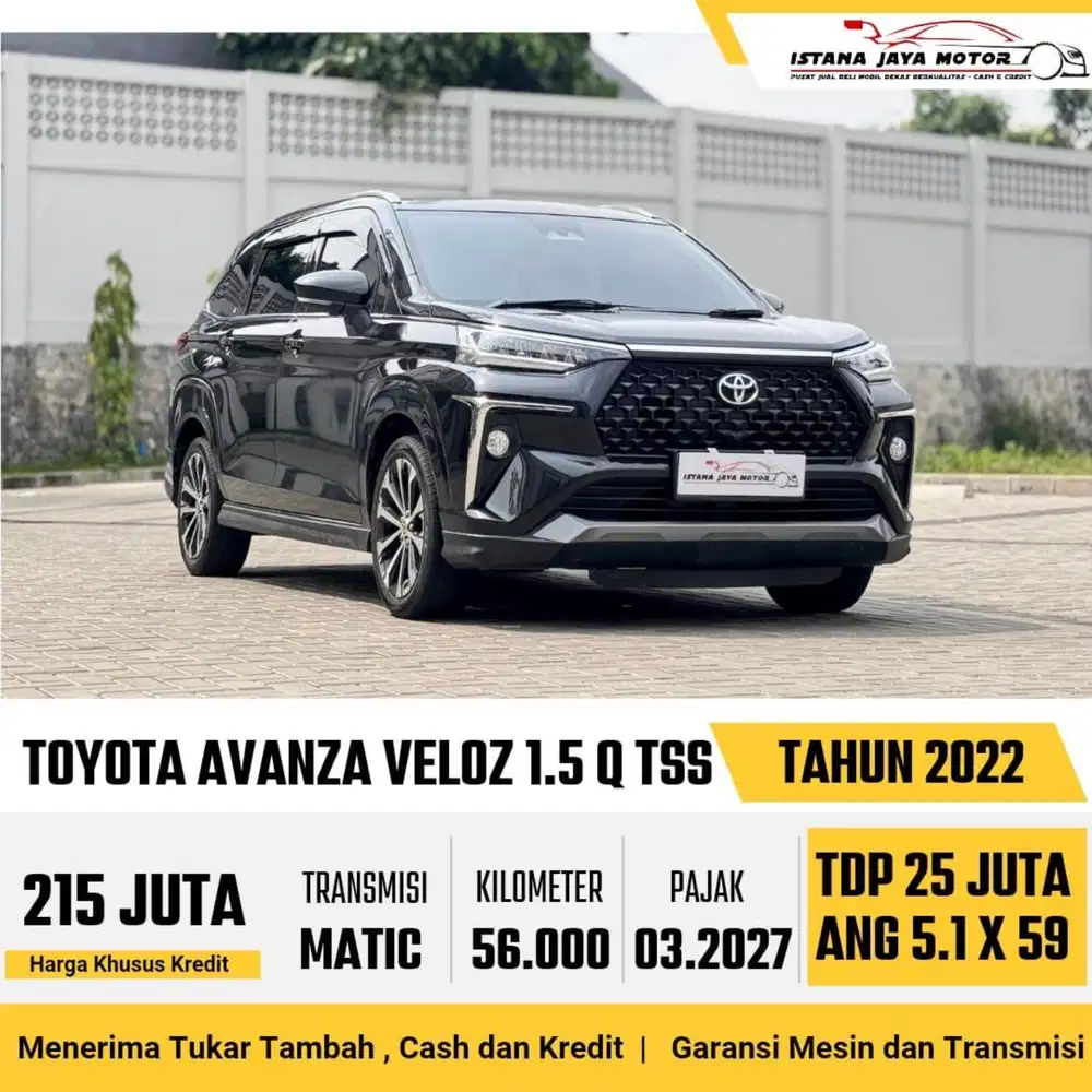 Toyota Veloz Q CVT AT th 2022 #istana jaya motor