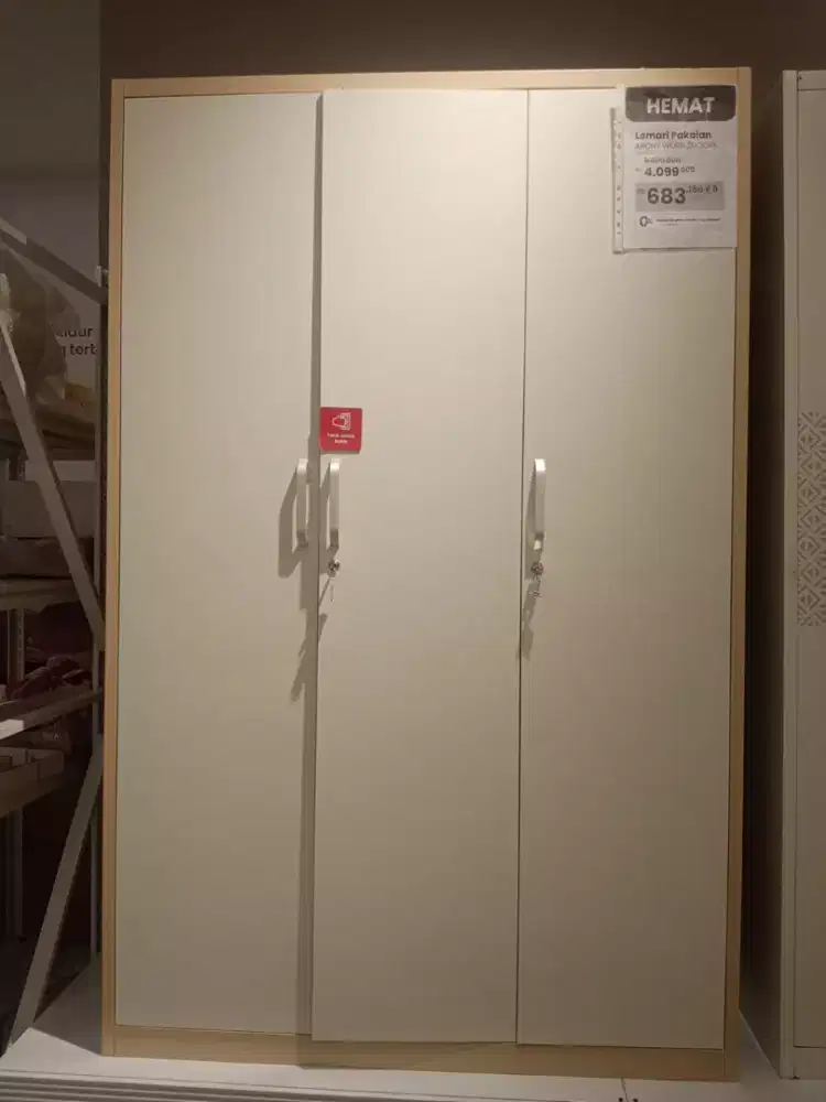 Lemari Pakaian ARCHY Wardrobe 3 Pintu