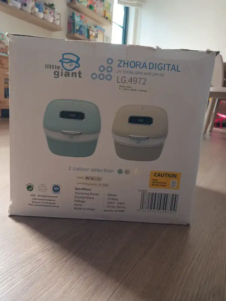 600rb BARU Little Giant Zhora Digital UV Sterilizer Dryer Botol Bayi