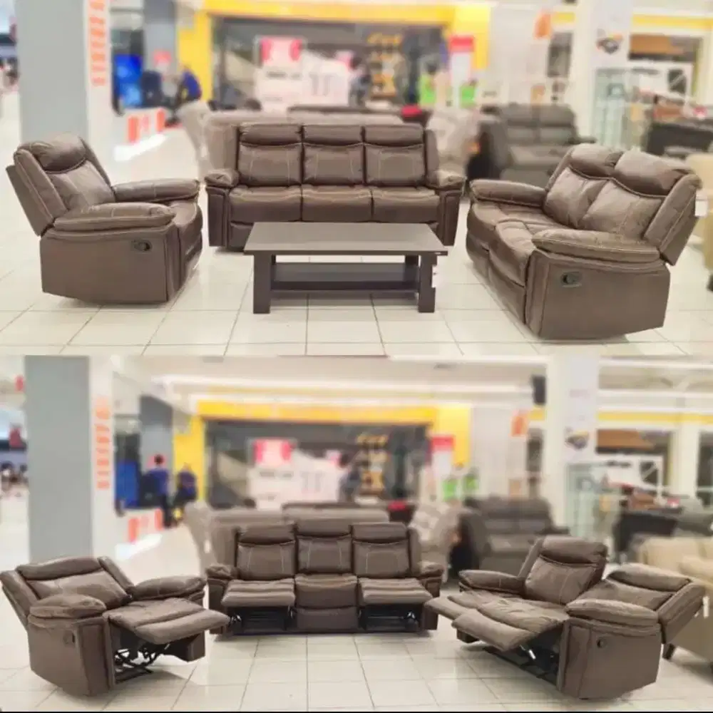SET SOFA RECLINER BISA CICIL 0%