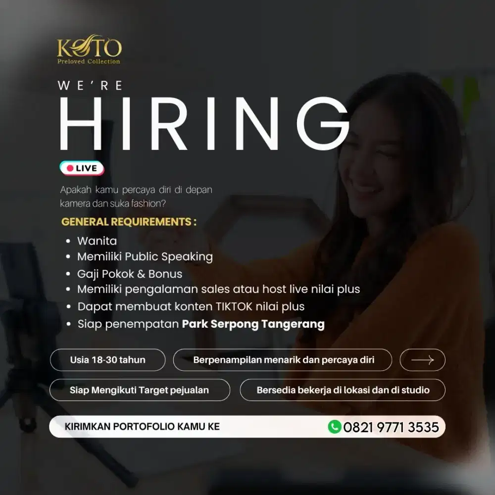 Host Live Shopee dan TikTok