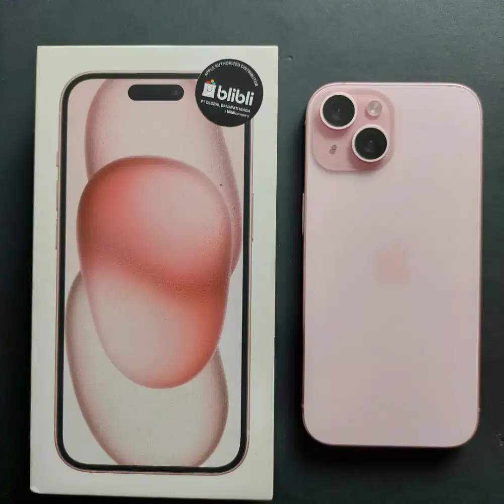 IPHONE 15 PINK 128GB EX GARANSI RESMI