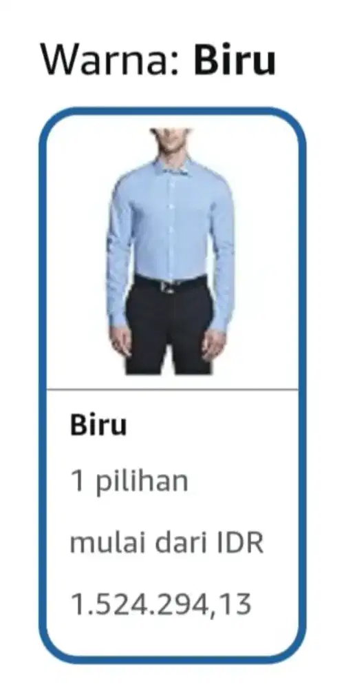 Kemeja CALVIN KLEIN SLIM FIT INFINITE COOL barang ekport biru muda