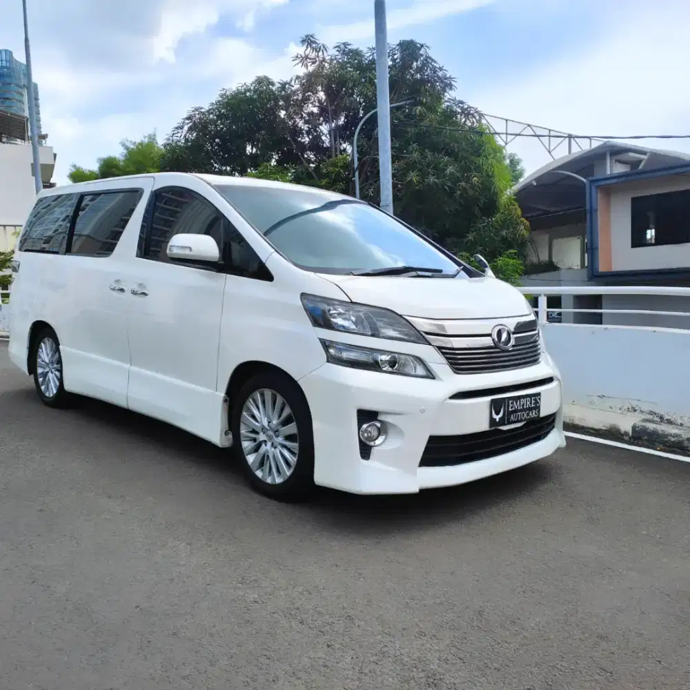 Toyota Vellfire ZG pilot seat full record putih PBD full spek terawat