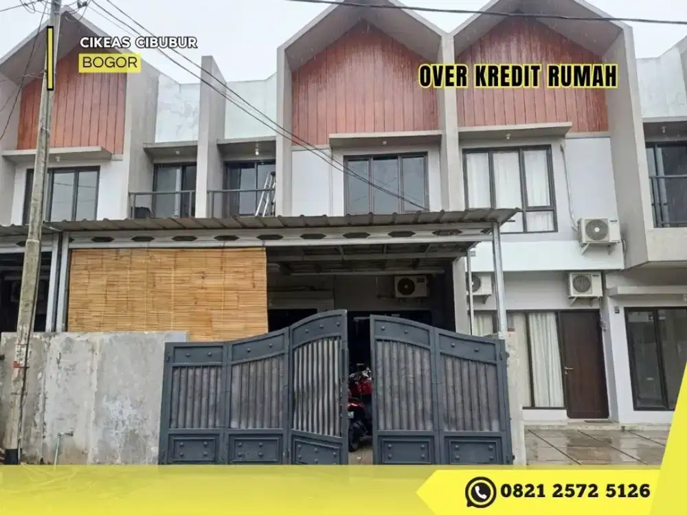 Jual Rumah 2LT Over Kredit 89JT dkt Tol di Cikeas Cibubur Bogor