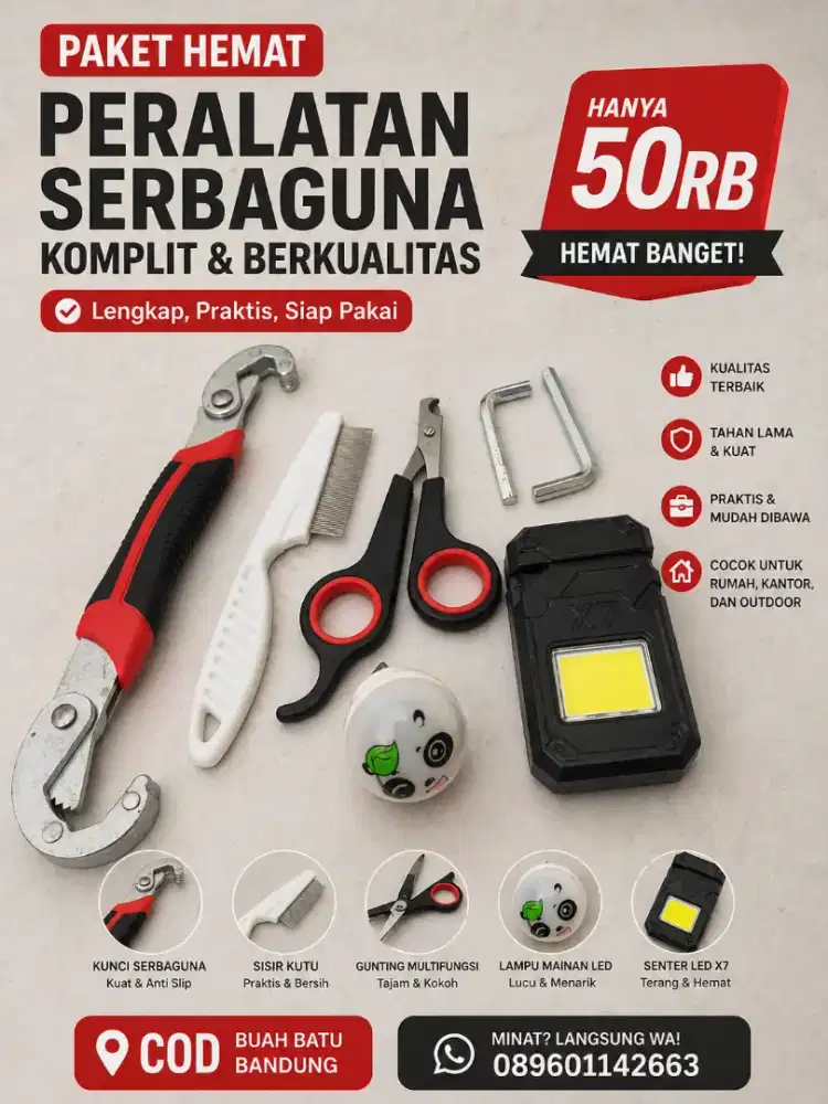 Obral Peralatan Tukang Mekanik Serbaguna Mantap Bisa Untuk Segala Cara