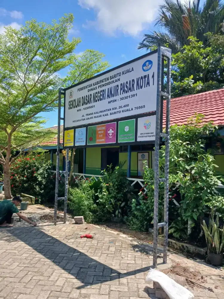 Papan Nama Sekolah Lengkap