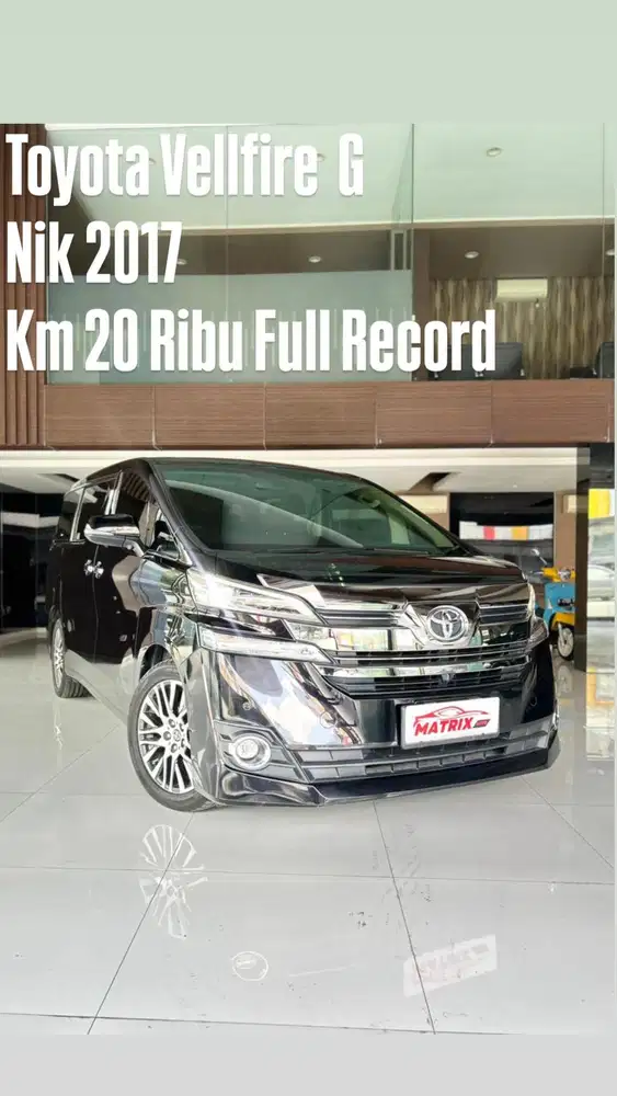 Toyota Vellfire G Nik2017 Black on black Siap pakai