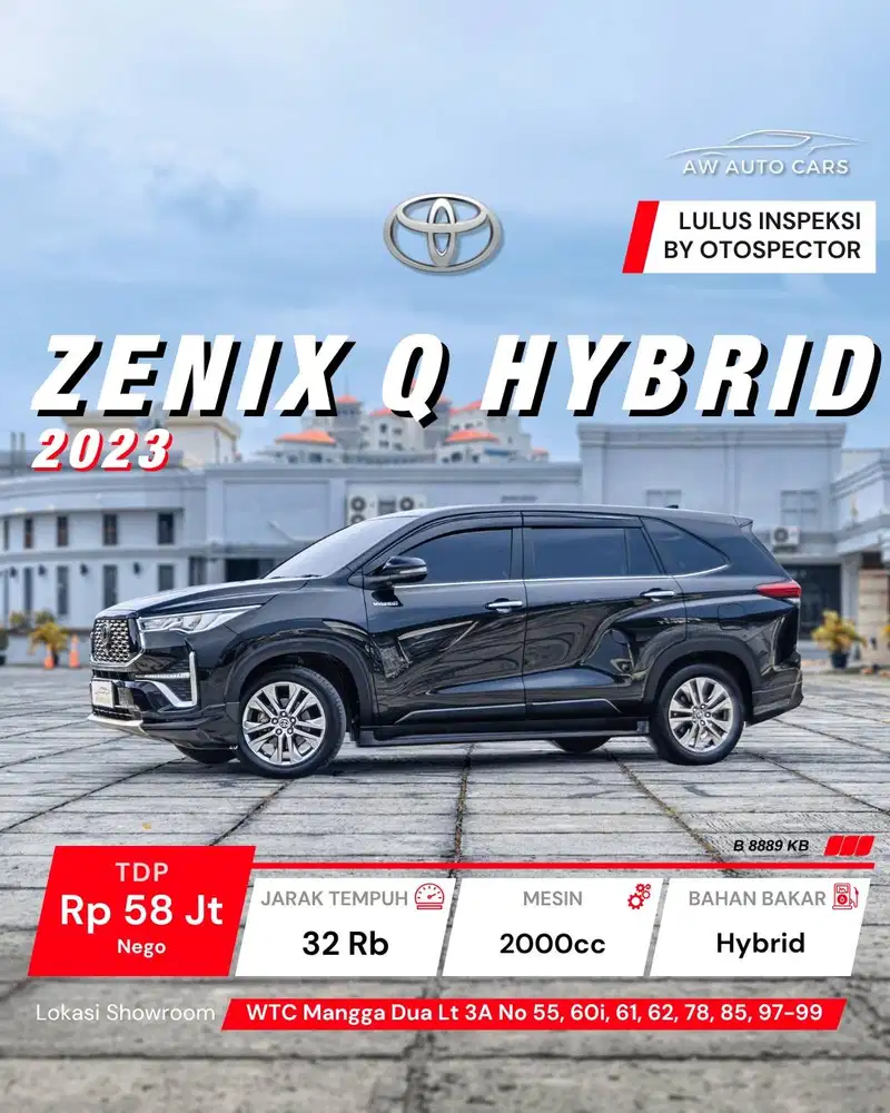 Toyota Kijang Innova Zenix Q Hybrid Modellista 2023 HEV G V 2024