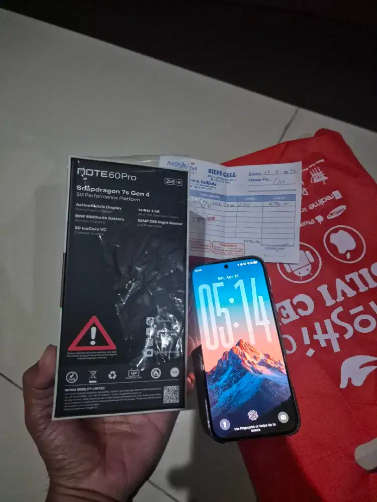 Infinix note 60 pro 8/256 baru seminggu