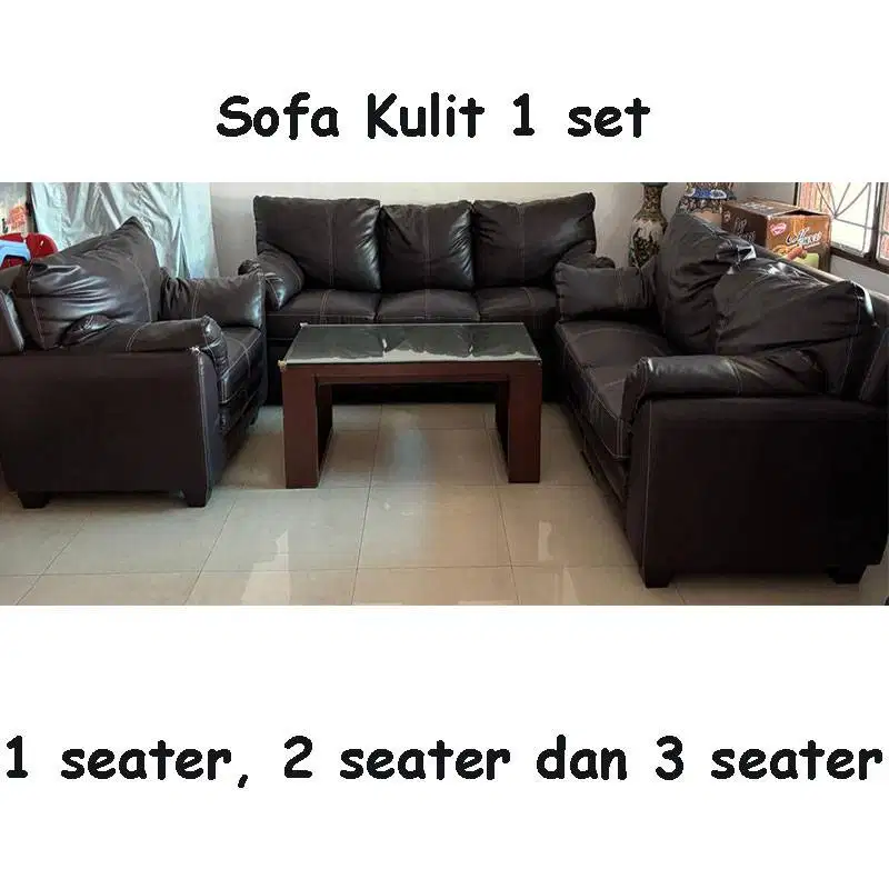 Sofa Set 321 (3+2+1) Murah! Masih Empuk & Siap Pakai
