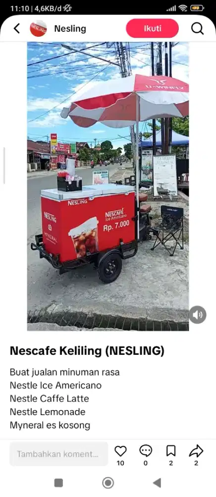 Dicari karyawan jualan kopi keliling